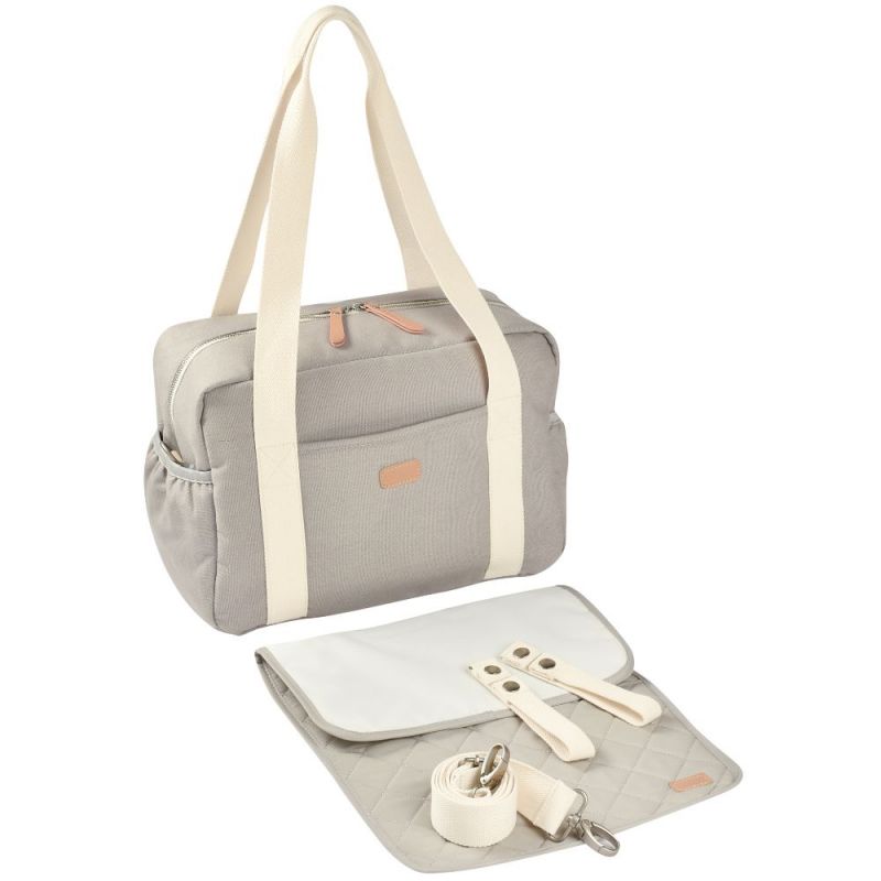 Sac à langer Paris gris perle Béaba