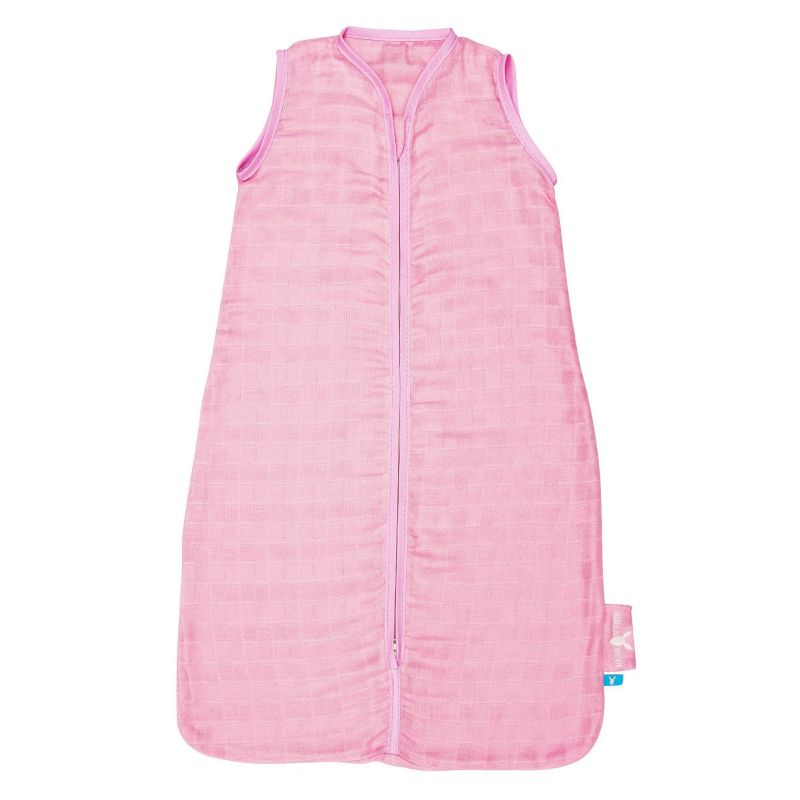 Gigoteuse 0-6 mois légère en mousseline de coton rose Wallaboo