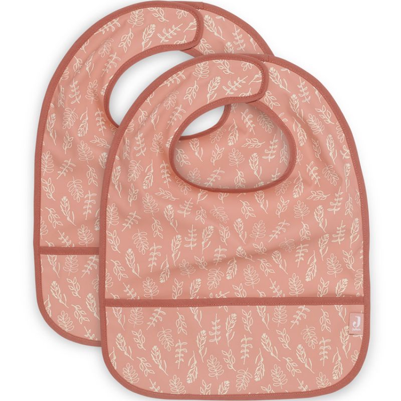 Lot de 2 bavoirs plastifiés Meadow Rosewood Jollein