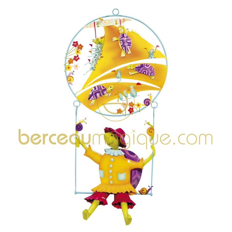 Mobile balanciel  tortue jaune L'oiseau bateau