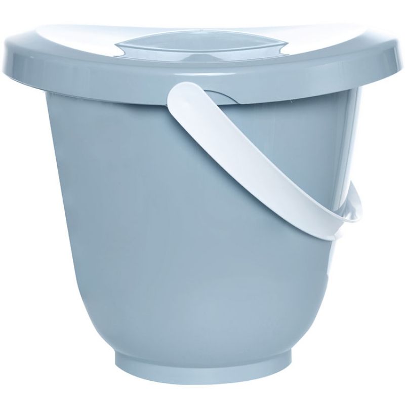 Poubelle à couches avec couvercle bleu céleste Luma Babycare