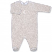 Pyjama léger terry Bmini beige à points jerry (0-3 mois : 50 à 60 cm)  par Bemini