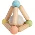 Hochet en bois triangle pastel - Plan Toys