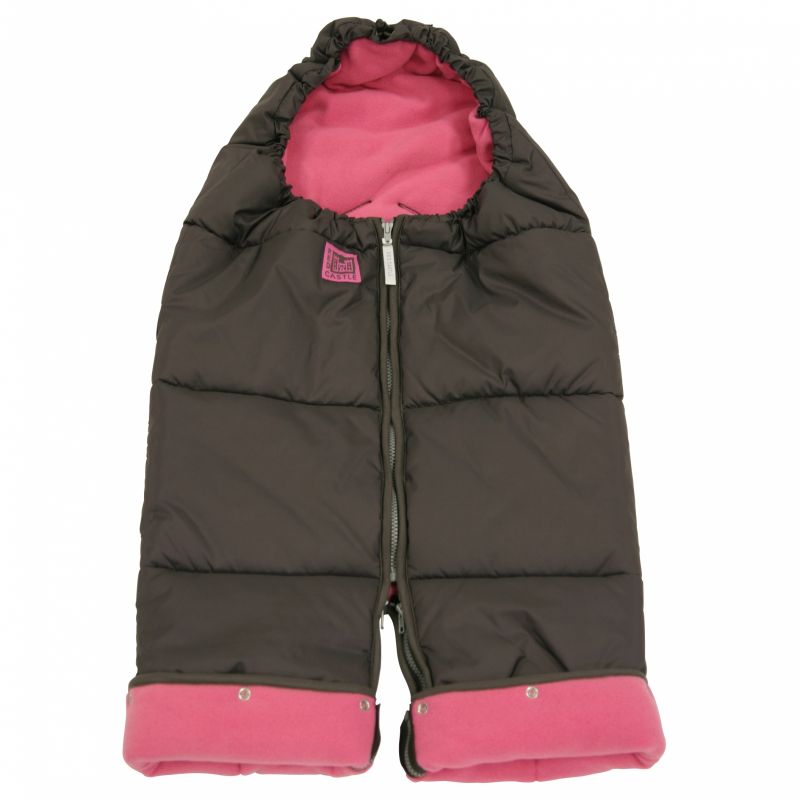 Combizip marron glacé et framboise (taille 2) Red Castle