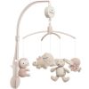 Mobile musical Animals vieux rose/warm linen - Baby's Only