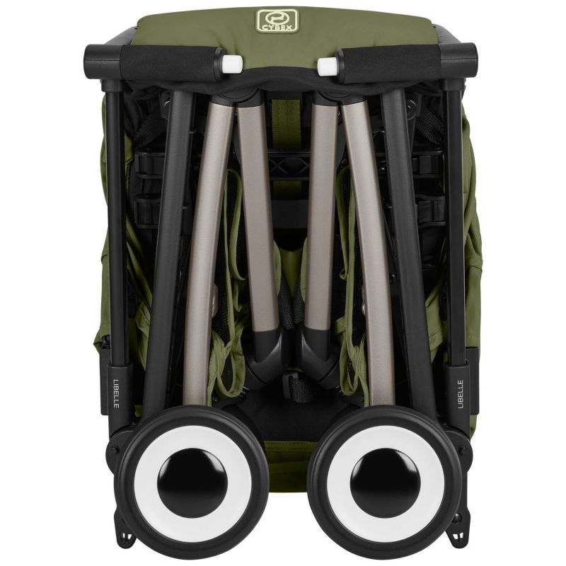 Poussette Ultra Compacte Libelle 2026 châssis Taupe Moss Green Cybex Produit 7