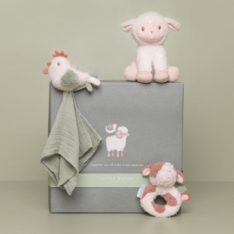 Image d'ambiance de présentation du produit Coffret cadeau de naissance Little Farm - Little Dutch