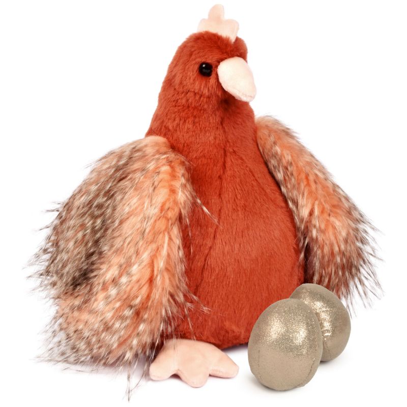 Peluche POULETTE et ses œufs d'or (28 cm) Histoire d'Ours Produit 1