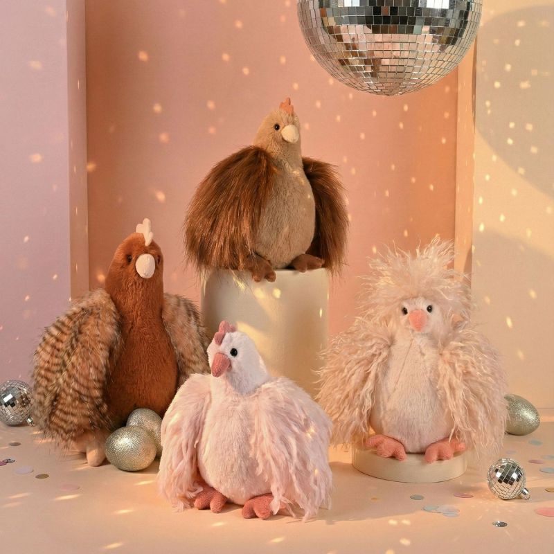 Peluche POULETTE et ses œufs d'or (28 cm) Histoire d'Ours Ambiance 5