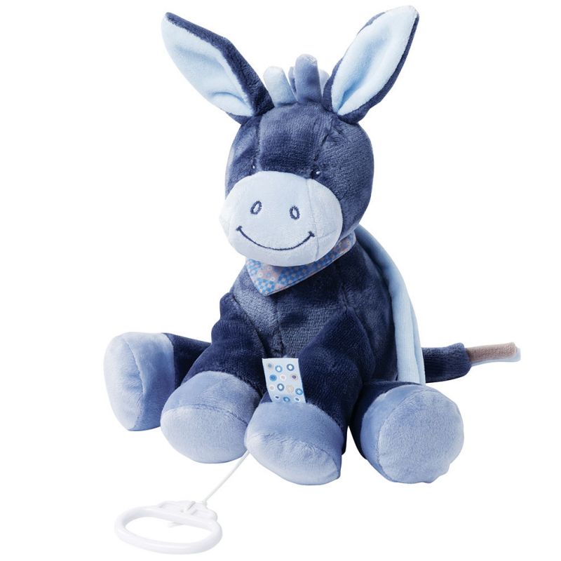 Doudou musical à suspendre Alex l'âne (28 cm) Nattou