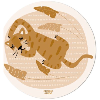 Tapis rond Tigre Dormeur Charlie et Suzie