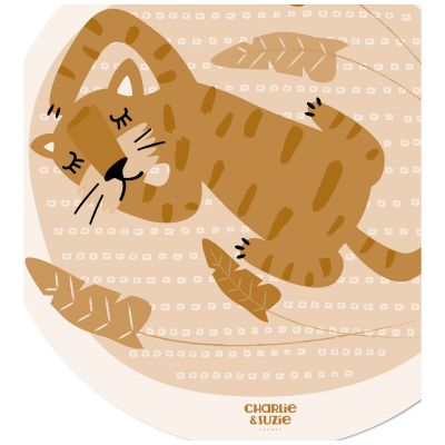 Tapis rond Tigre Dormeur
