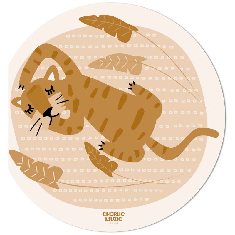 Tapis rond Tigre Dormeur Charlie et Suzie Produit 1