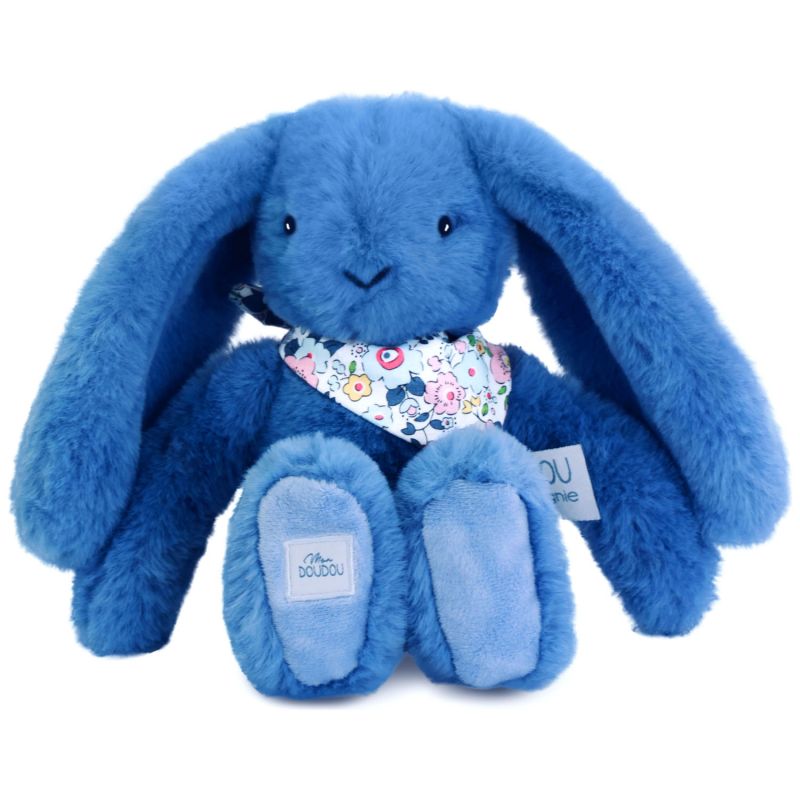 Peluche Lapin Fleurette Bleu (25 cm) Doudou et Compagnie Produit 1