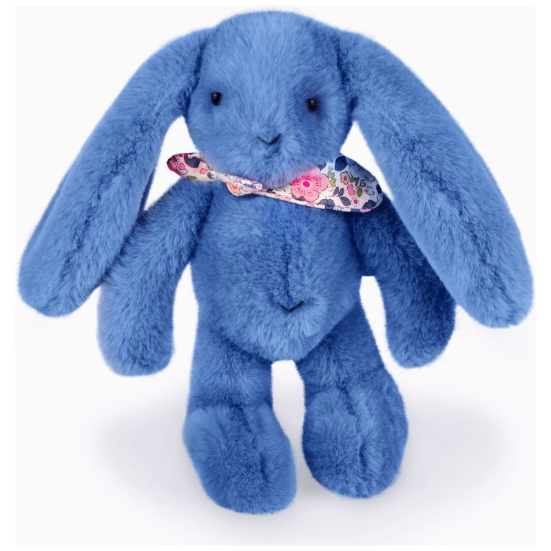 Peluche Lapin Fleurette Bleu (25 cm) Doudou et Compagnie Produit 6