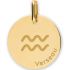 Médaille zodiaque Verseau personnalisable (or jaune 750°) - Lucas Lucor Médaille zodiaque Verseau personnalisable (or jaune 750°) - Lucas Lucor