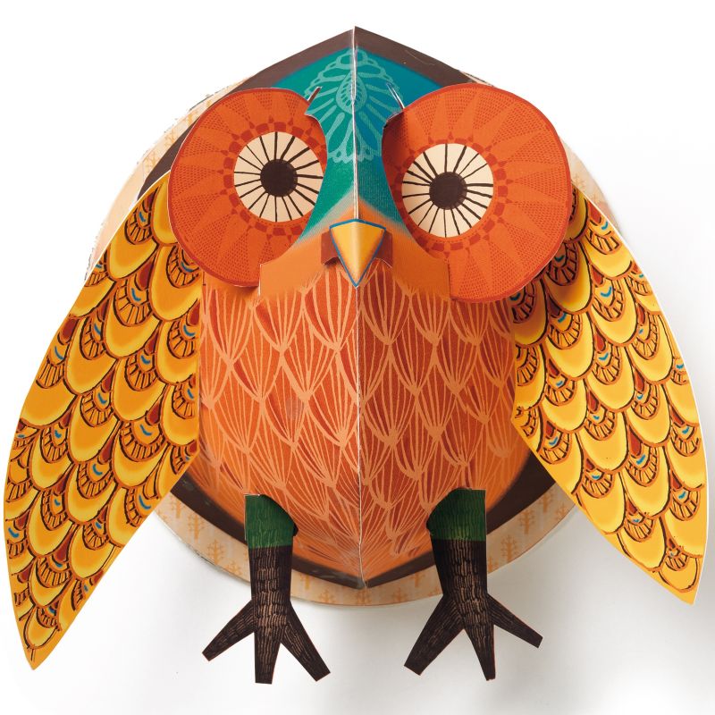 Tableau 3D Hibou très chouette (39 x 35 cm) Djeco