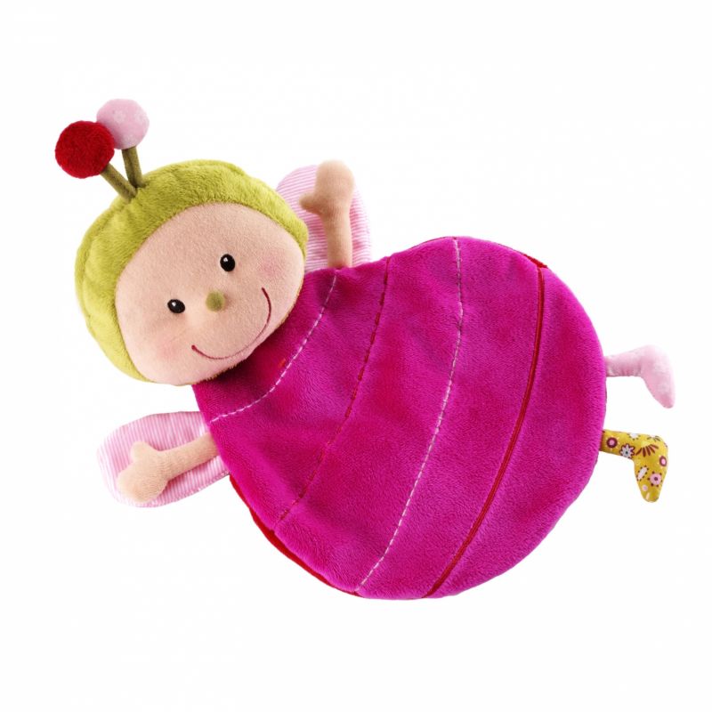 Doudou marionnette Julie la coccinelle avec boîte (30 cm) Lilliputiens