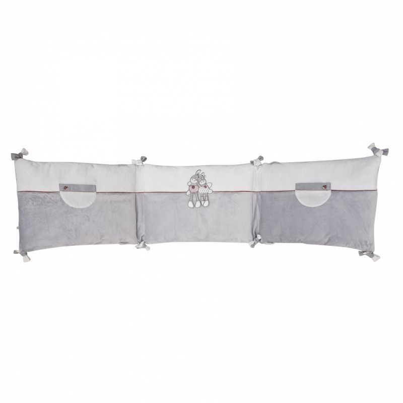 Tour de lit veloudoux Paquito et Lolita (pour lits 60x120 et 70x140cm) Noukie's