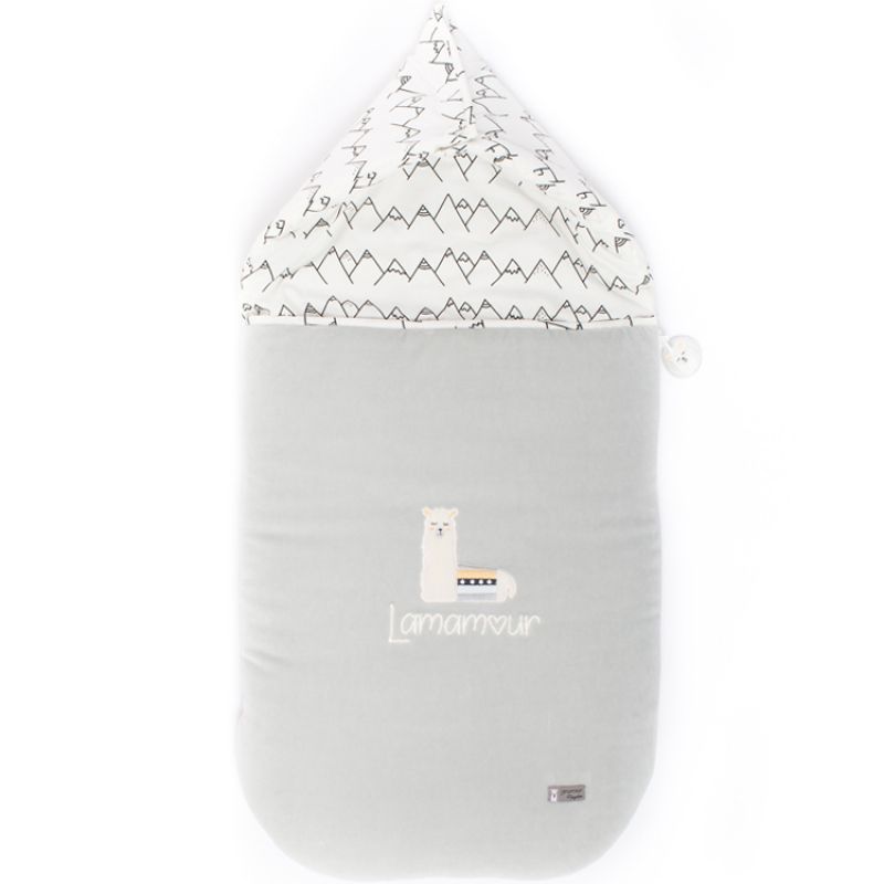 Nid d'ange passe sangle Lamamour gris (95 cm) Maison Nougatine