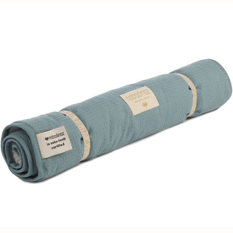 Tapis à langer Nomad Nid d'abeille Magic green (35 x 60 cm) Nobodinoz