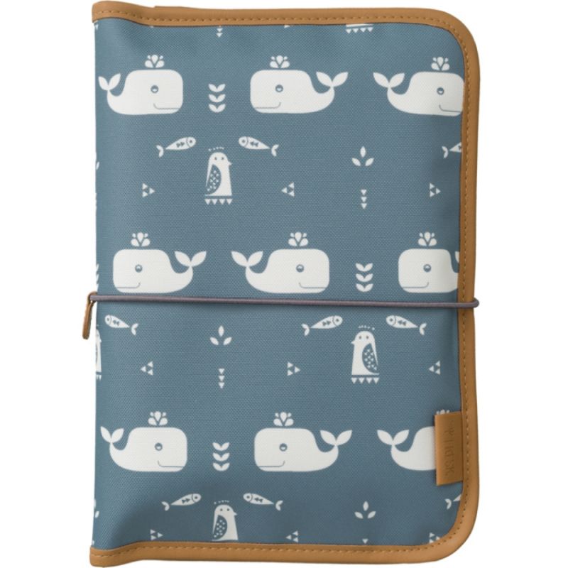 Pochette de change Baleine bleue Fresk