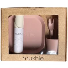 Coffret repas en silicone Blush (3 pièces)