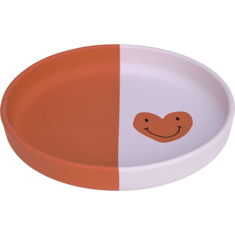 Assiette en silicone Happy Rascals Coeur lavande Lässig Produit 1 grande taille