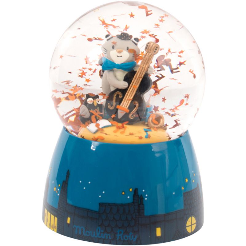 Boule à neige musicale Les Moustaches Moulin Roty