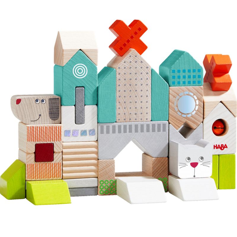 Blocs de construction Chien et chat (31 pièces) Haba