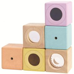 Blocs sensoriels pastel - Plan Toys