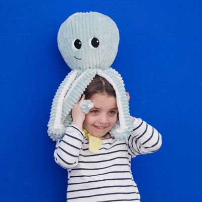 Peluche géante Filou la pieuvre et son bébé menthe (45