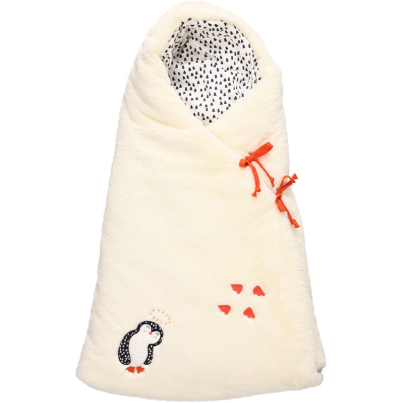 Nid d'ange passe sangle en velours Pingouin (95 cm) Maison Nougatine
