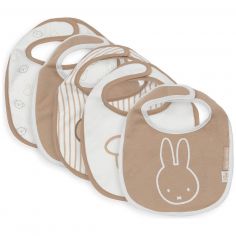 Lot de 5 bavoirs imperméables Miffy Heads - Jollein
