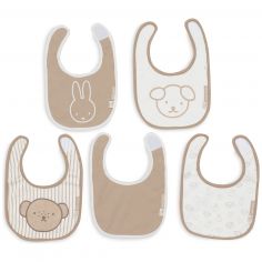 Lot de 5 bavoirs imperméables Miffy Heads