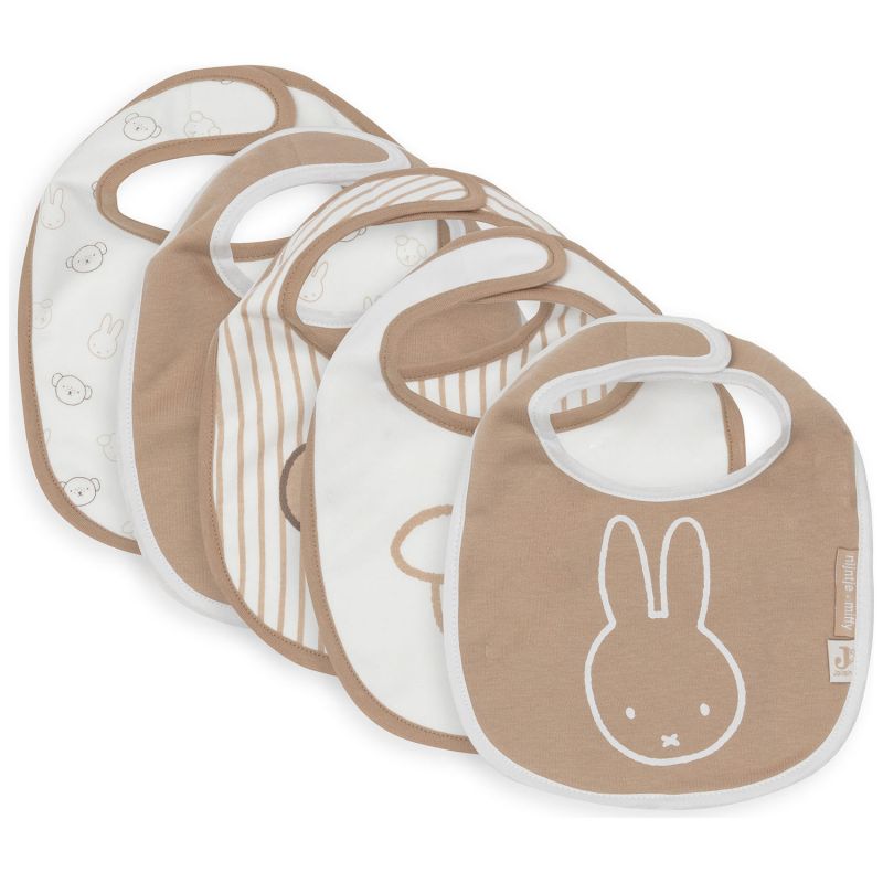 Lot de 5 bavoirs imperméables Miffy Heads Jollein Produit 1
