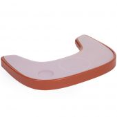 Tablette de repas amovible + protection pour chaise haute Evolu 2 ou Evolu One.80° rouille + nappero