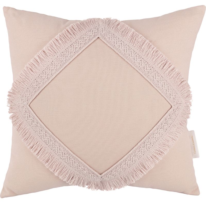 Coussin carré Boho rose (40 x 40 cm) Cotton&Sweets