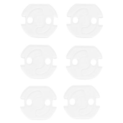 Lot de 6 caches-prises transparent Dooky