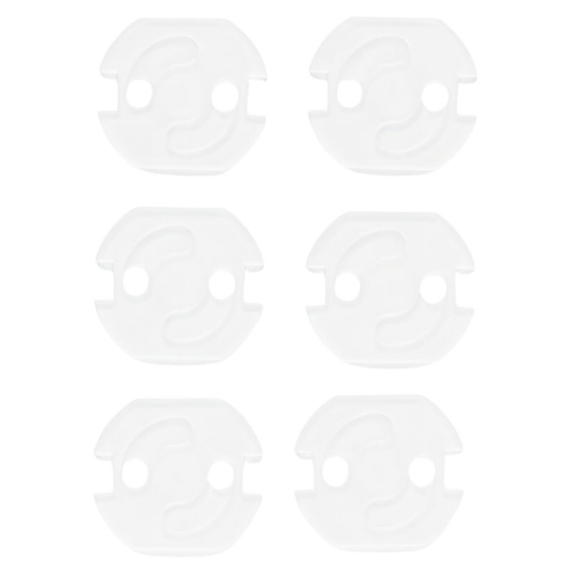 Lot de 6 caches-prises transparent Dooky Produit 1