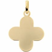 Pendentif croix romane personnalisable (or jaune 750°)