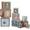 Cubes à empiler en carton FSC Forest Friends  par Little Dutch