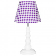 Lampe de chevet Gros carreaux violet  par Taftan