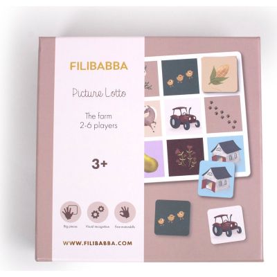 Jeu loto des images A la ferme Filibabba