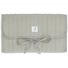 Tapis à langer nomade gaze de coton Olive Green - Jollein