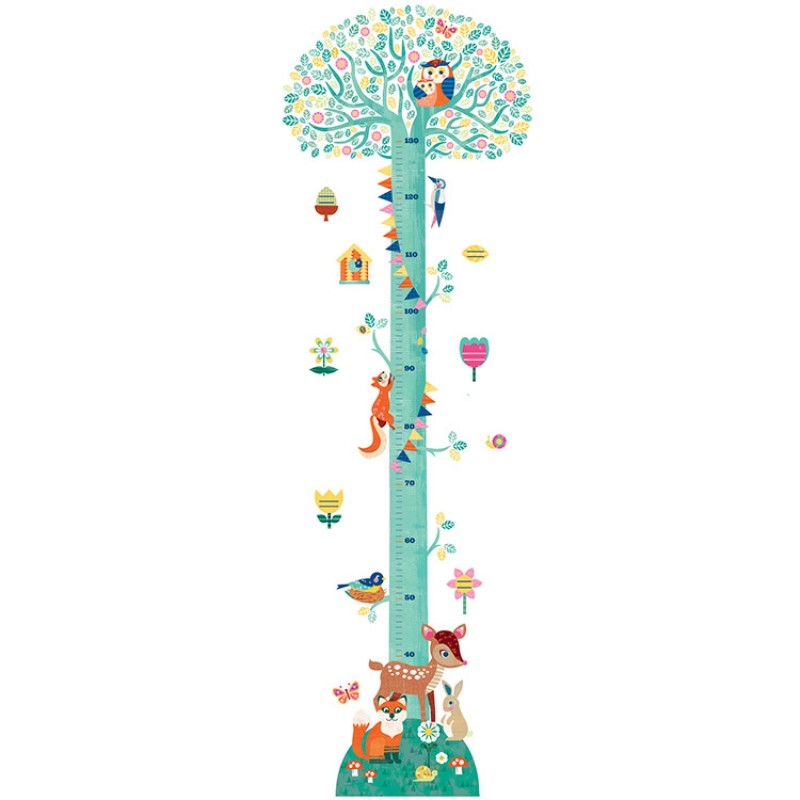 Sticker toise Arbre en fleurs Djeco