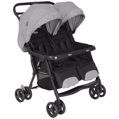 Poussette double DuoRider Steeple Gray