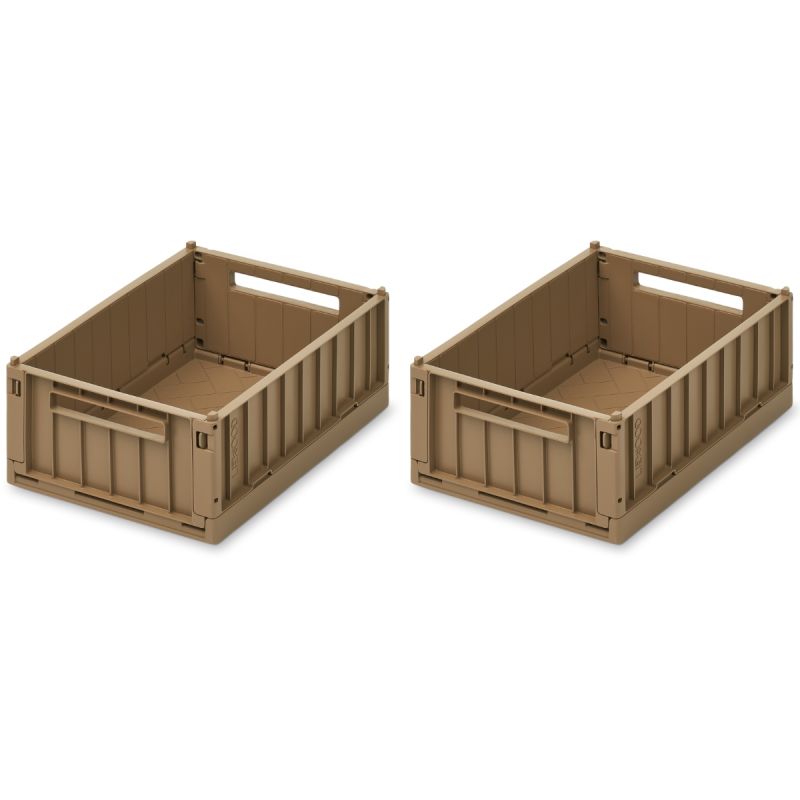 Lot de 2 caisses de rangement Weston S Oat Liewood Produit 1