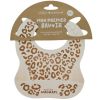 Bavoir en silicone Léopard Crème Atelier Wagram Produit 3