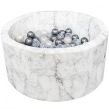 Piscine à balles ronde marbre personnalisable (100 x 40 cm)  par Misioo